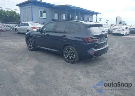 2022 BMW X3 Sdrive30I из США, поврежденный, VIN 5UX43DP08N9K83870